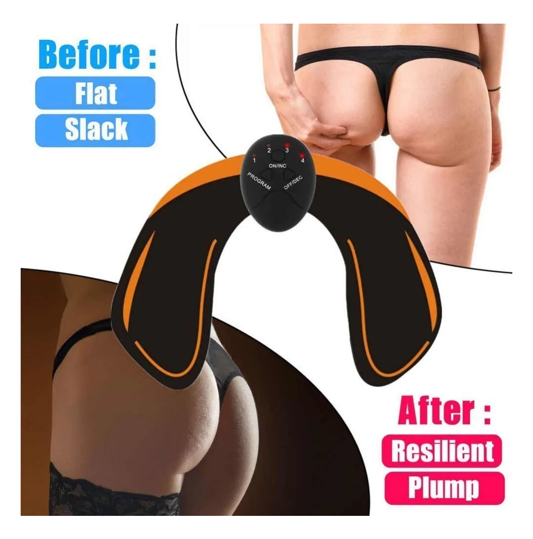 Foto 5 | Electro Estimulador Muscular Belug Abdomen + Gluteos 2 En 1 Ems 4pz Negro