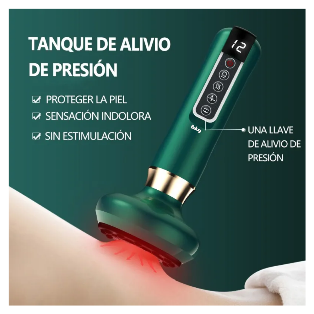 Foto 3 | Masajeador Eléctricos Portátil Belug, Verde Oscuro