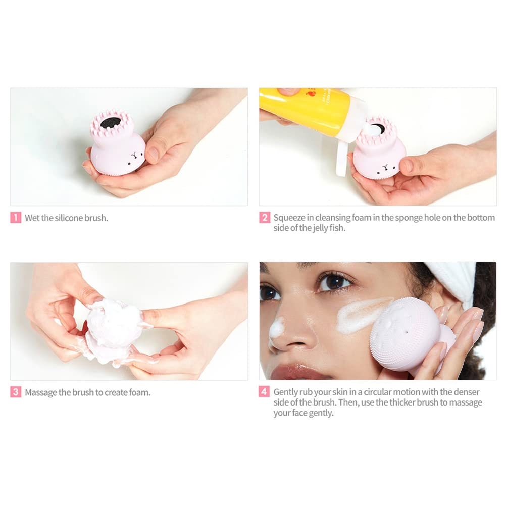 Foto 6 | Brocha De Silicona Etude My Beauty Tool Jellyfish  Todo En Uno - Venta Internacional.