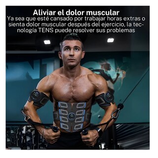 Foto 5 | Dispositivo Estimulador Muscular Cinturón Abs Patch Equipo Belug Negro