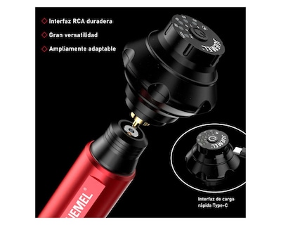 Foto 2 | Kit De Tatuar Inalámbrico Profesional 1050mah Batería Inkfree 1050