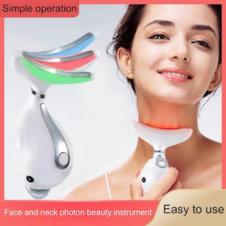 Foto 3 | Masajeador Facial De Cuello Fototerapia Led Calor Y Eliminación De Arrugas - Venta Internacional.