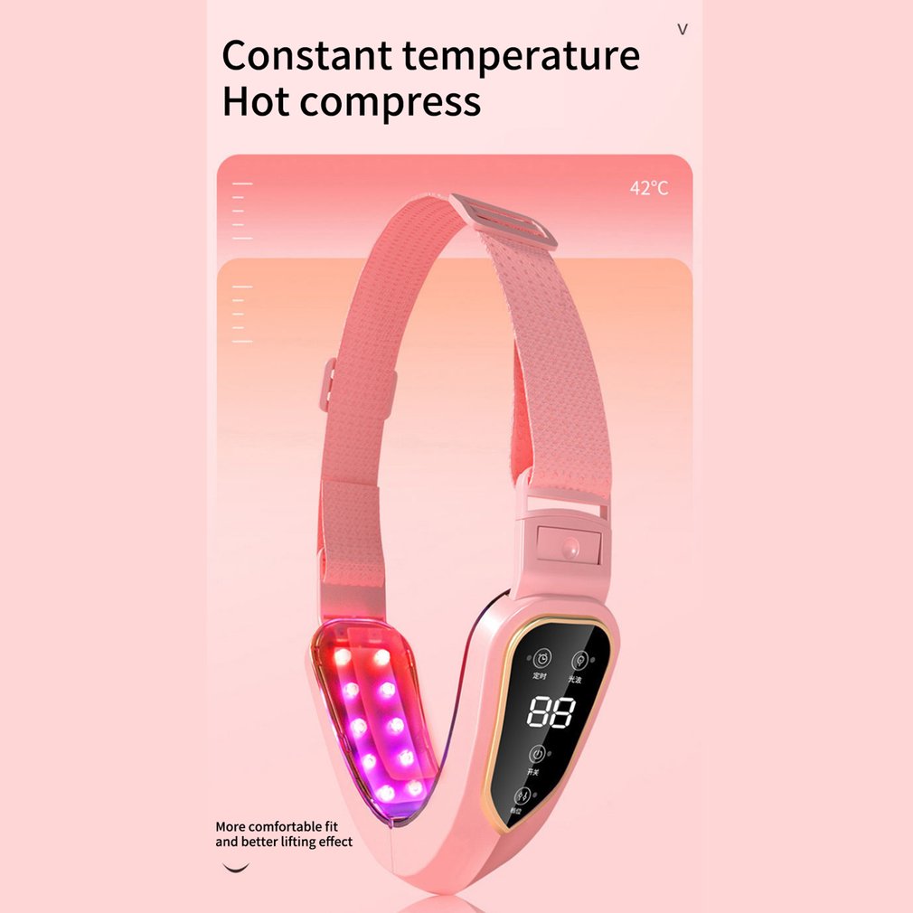 Foto 5 pulgar | Masajeador Facial con Fotones Led Vibration Pink - Venta Internacional