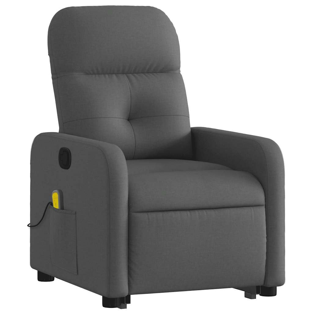 Foto 5 pulgar | Sillón Reclinable De Masaje Vidaxl Power Lift Vibration Gris Oscuro - Venta Internacional.