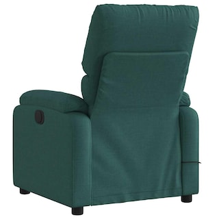 Foto 6 | Sillón Reclinable Eléctrico Para Masajes Vidaxl Tela Verde Oscuro - Venta Internacional.