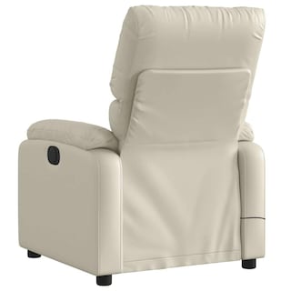 Foto 6 | Sillón Reclinable Eléctrico Para Masajes Vidaxl Ajustable Color Crema - Venta Internacional.