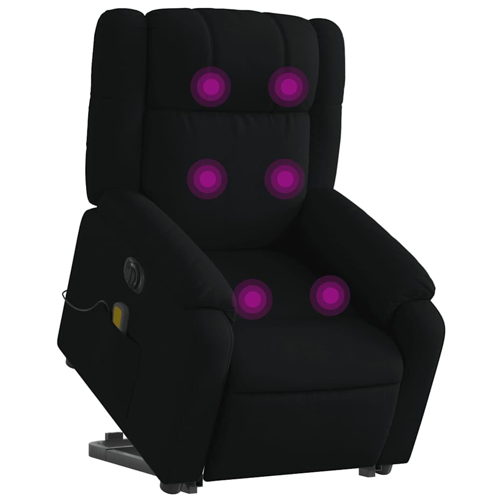 Foto 1 | Sillón De Masaje Vidaxl Con Elevador Eléctrico  Tela Negra - Venta Internacional.