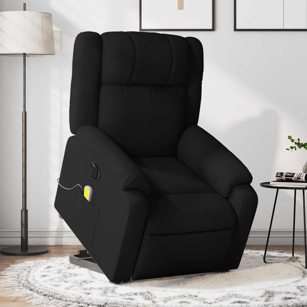 Foto 3 pulgar | Sillón De Masaje Vidaxl Con Elevador Eléctrico  Tela Negra - Venta Internacional.