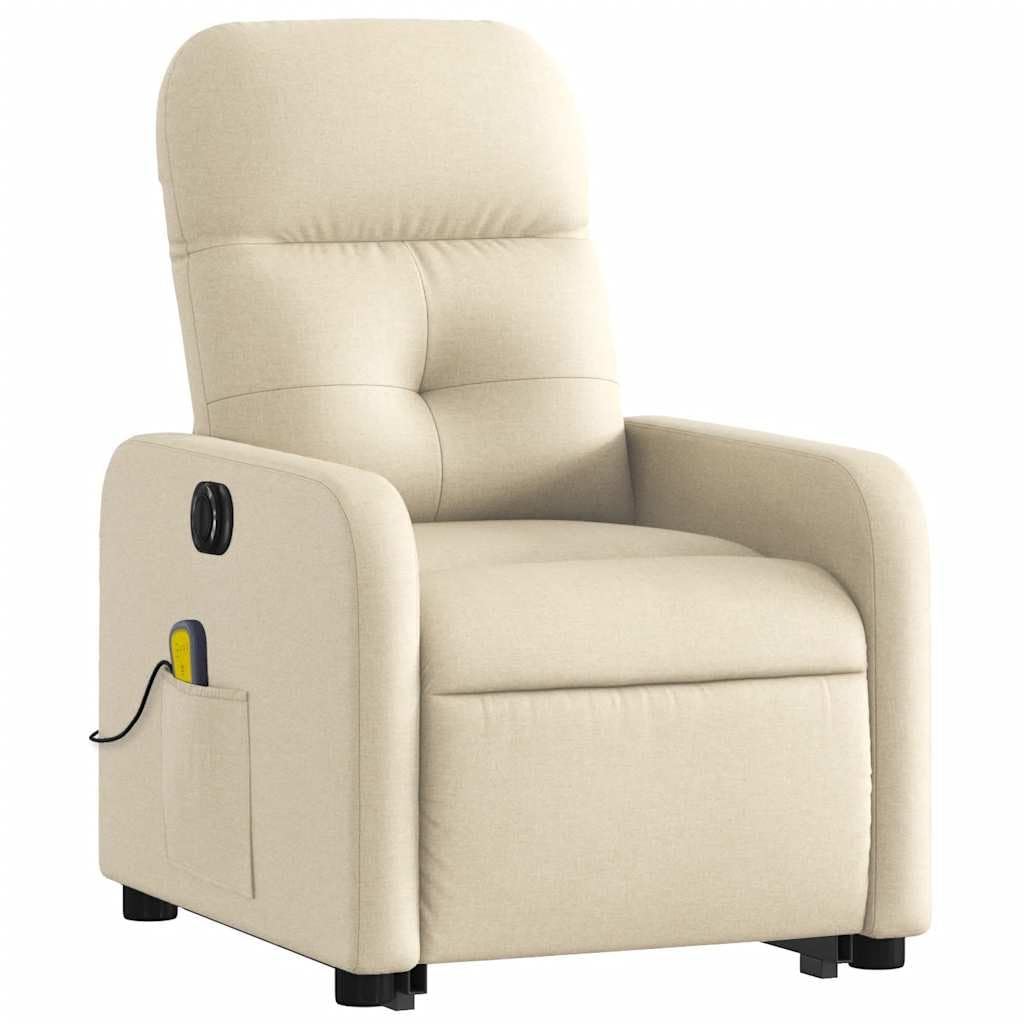 Foto 6 pulgar | Sillón Reclinable De Masaje Electric Power Lift Vidaxl Cream - Venta Internacional.