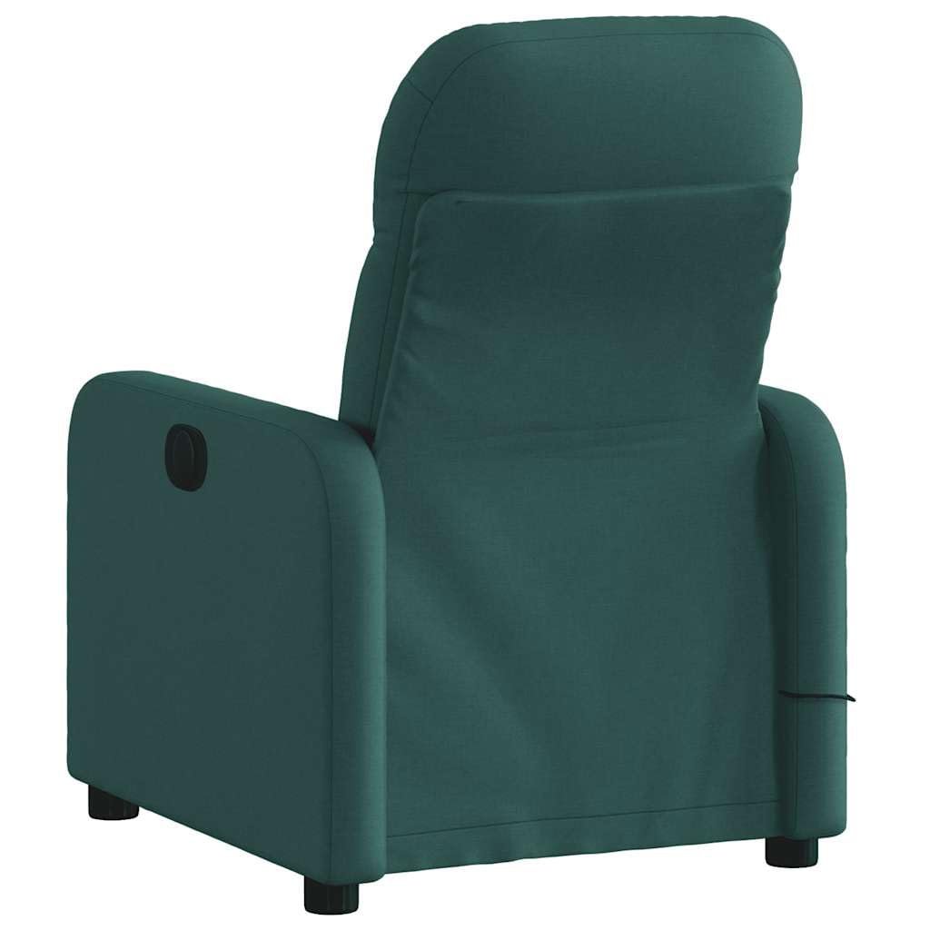 Foto 7 pulgar | Sillón Reclinable Eléctrico Para Masajes Vidaxl  Tela Verde Oscuro - Venta Internacional.