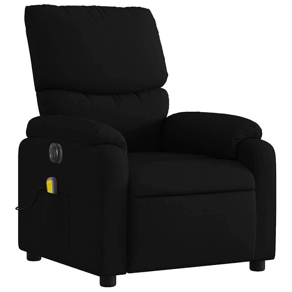 Foto 6 pulgar | Sillón Reclinable Eléctrico De Masaje Vidaxl De Tela Negra - Venta Internacional.