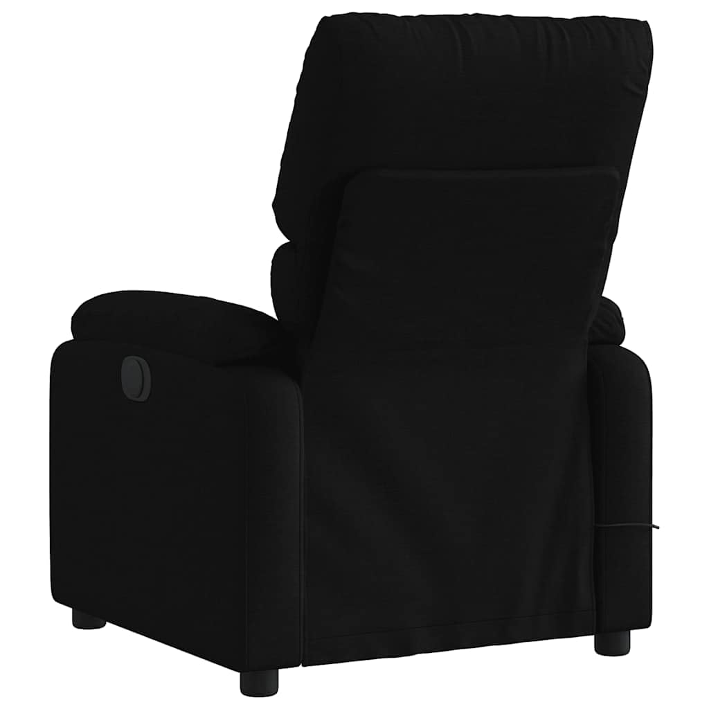 Foto 7 pulgar | Sillón Reclinable Eléctrico De Masaje Vidaxl De Tela Negra - Venta Internacional.