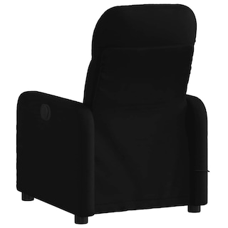 Foto 6 | Sillón Reclinable Eléctrico Vidaxl De Tela Negra Para Masaje Con Vibración - Venta Internacional.