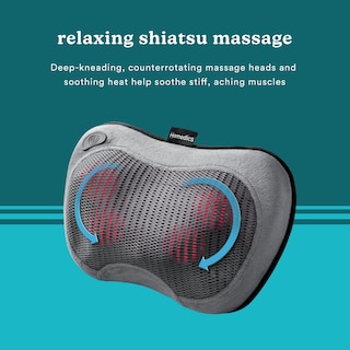 Foto 4 | Almohada De Masaje Homedics Shiatsu Inalámbrica Con Calor Y Recargable - Venta Internacional.