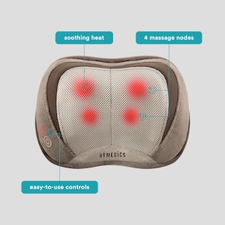 Foto 3 | Almohada De Masaje Homedics Para Espalda Y Cuello Con Heat Shiatsu 3d - Venta Internacional.