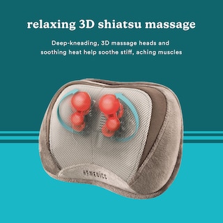 Foto 5 | Almohada De Masaje Homedics Para Espalda Y Cuello Con Heat Shiatsu 3d - Venta Internacional.
