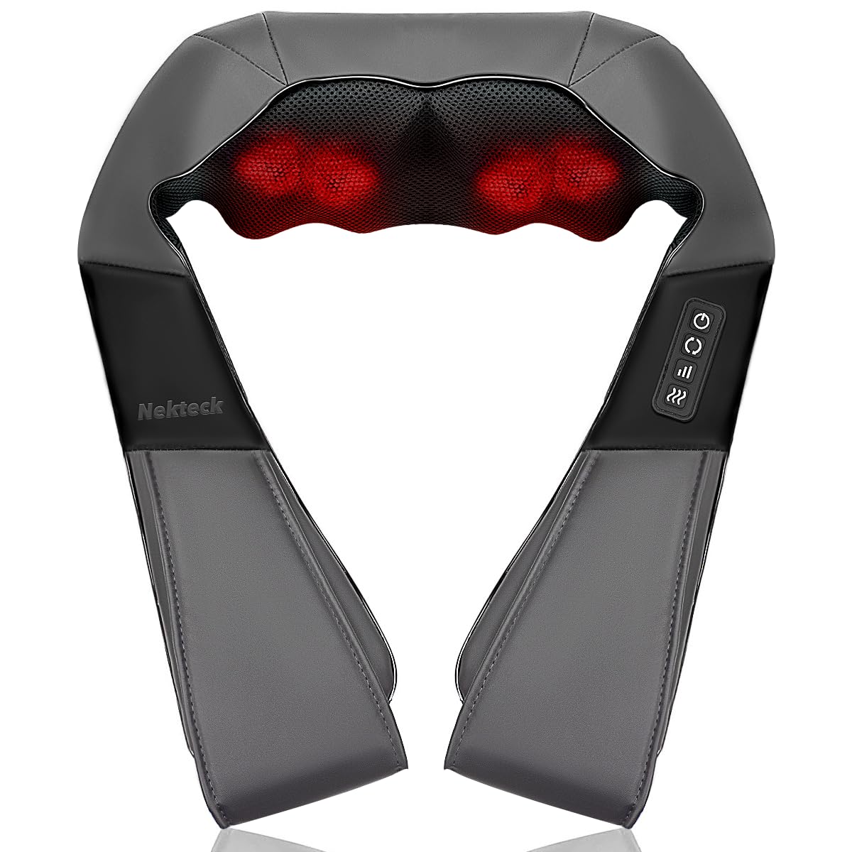 Foto 2 pulgar | Masajeador Nekteck Shiatsu Para Cuello Y Espalda Con Calor De 8 Nodos - Venta Internacional.