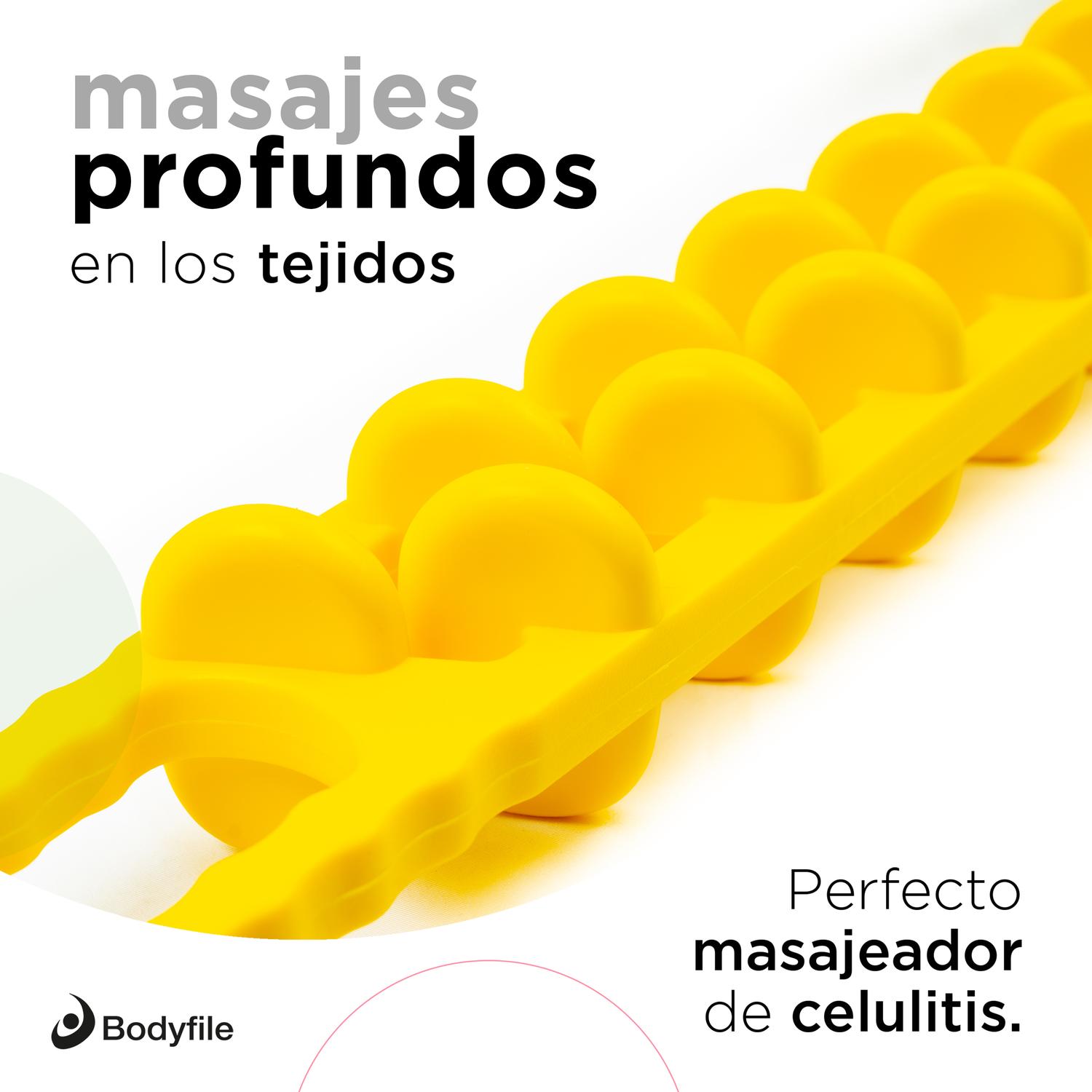 Masajeador Corporal Bodyfile color Amarillo para Masaje Manual Relajante