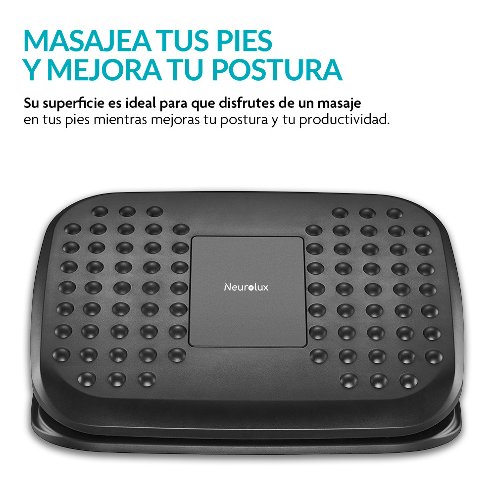 Foto 5 pulgar | Reposapies Ergonomico Ajustable A 2 Alturas Descansa Pies Reduce Fatiga, Neurolux, Color Negro, 84090