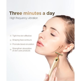 Foto 2 | Masajeador Facial Rejuvenecedor Antiarrugas Gold Vibrata - Venta Internacional