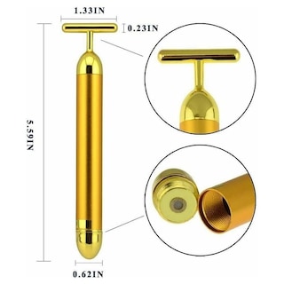 Foto 3 | Masajeador Facial Rejuvenecedor Antiarrugas Gold Vibrata - Venta Internacional