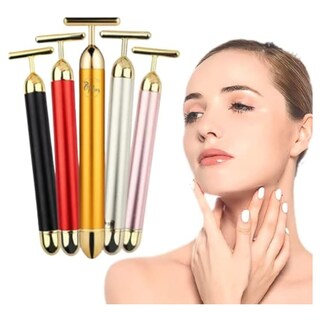 Foto 7 | Masajeador Facial Rejuvenecedor Antiarrugas Gold Vibrata - Venta Internacional