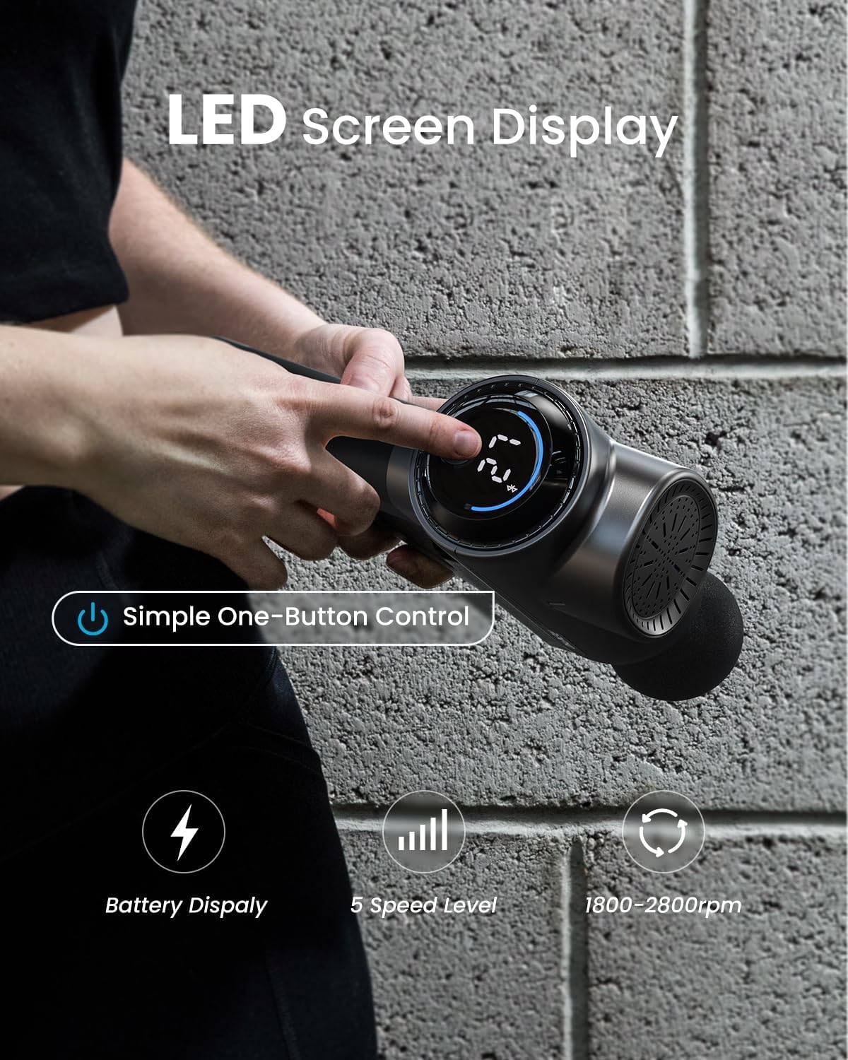 Foto 5 | Pistola De Masaje Renpho Active+ Con Bluetooth, Apta Para La Fsa Hsa - Venta Internacional.