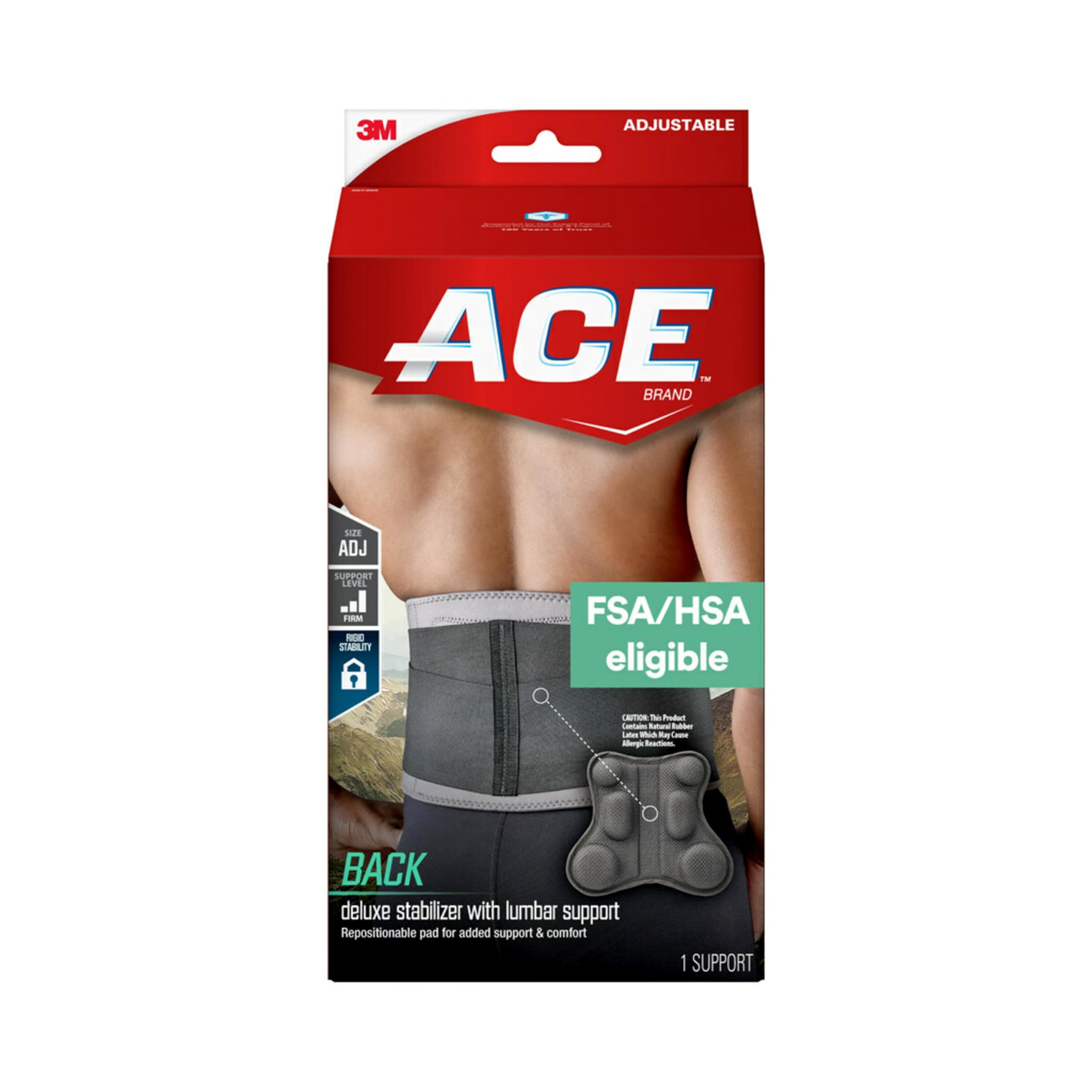 Foto 2 pulgar | Estabilizador De Espalda Ace Deluxe Con Soporte Lumbar Ajustable - Venta Internacional.