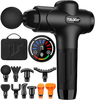 Foto 1 | Pistola de Masaje Toloco Deep Tissue con 10 Cabezales Negra - Venta Internacional