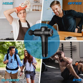 Foto 6 | Pistola de Masaje Toloco Deep Tissue con 10 Cabezales Negra - Venta Internacional