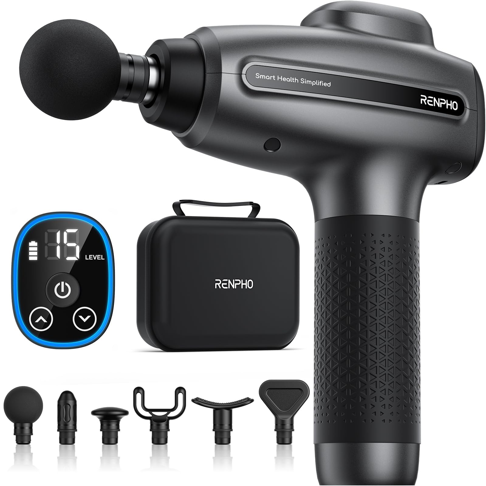 Foto 1 | Pistola De Masaje Renpho Deep Tissue Percusion Muscle 15 Speed - Venta Internacional.