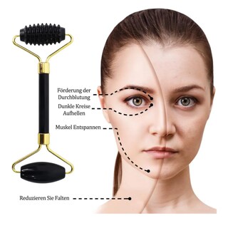 Foto 3 | Rodillo Facial Jade Black Obsidiana 3pz Belug, Negro