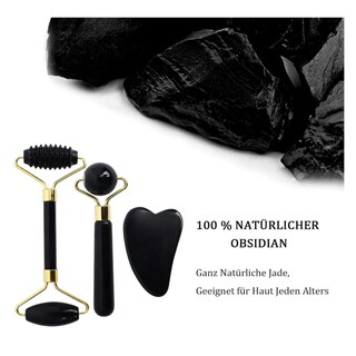 Foto 5 | Rodillo Facial Jade Black Obsidiana 3pz Belug, Negro
