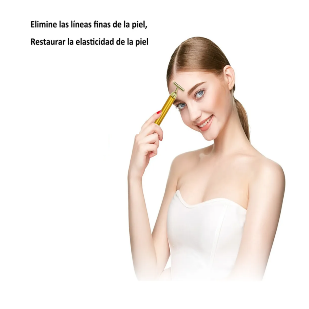 Foto 3 pulgar | Masajeador Facial 24k Face Eléctrico Anti Piel Reafirmante Belug, Dorado