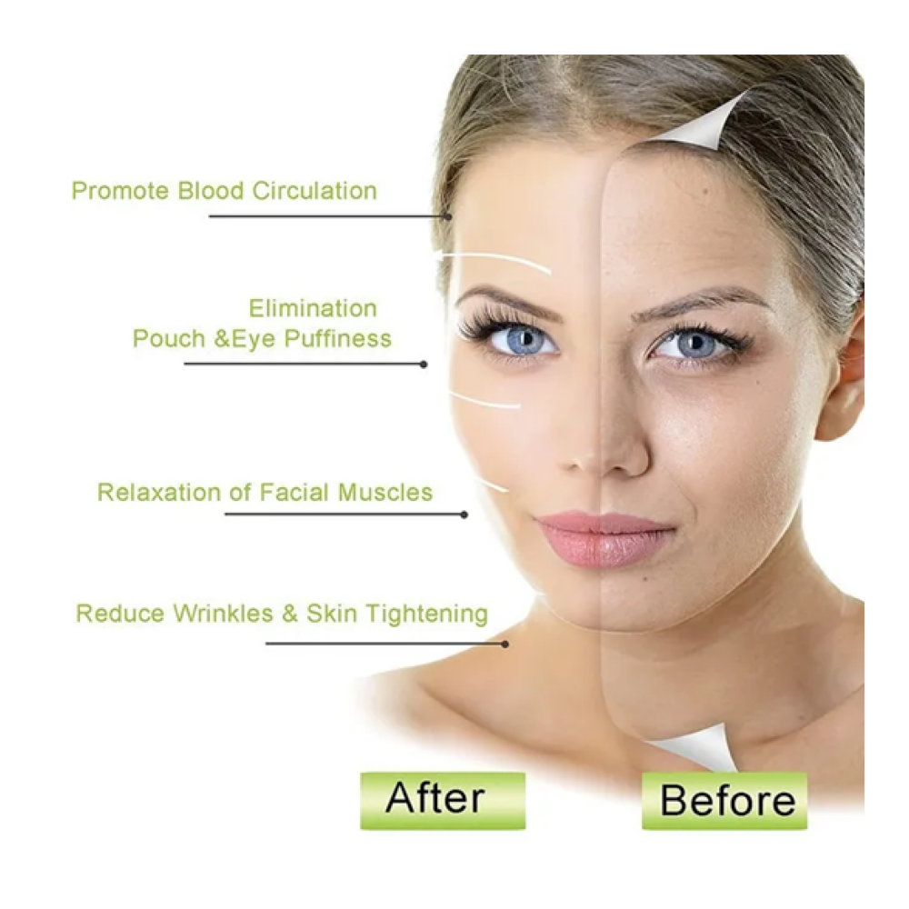 Foto 6 pulgar | Rodillo De Masaje Facial De Jade Gua Sha Rejuvenece Kit Lab.g, Verde 2pz
