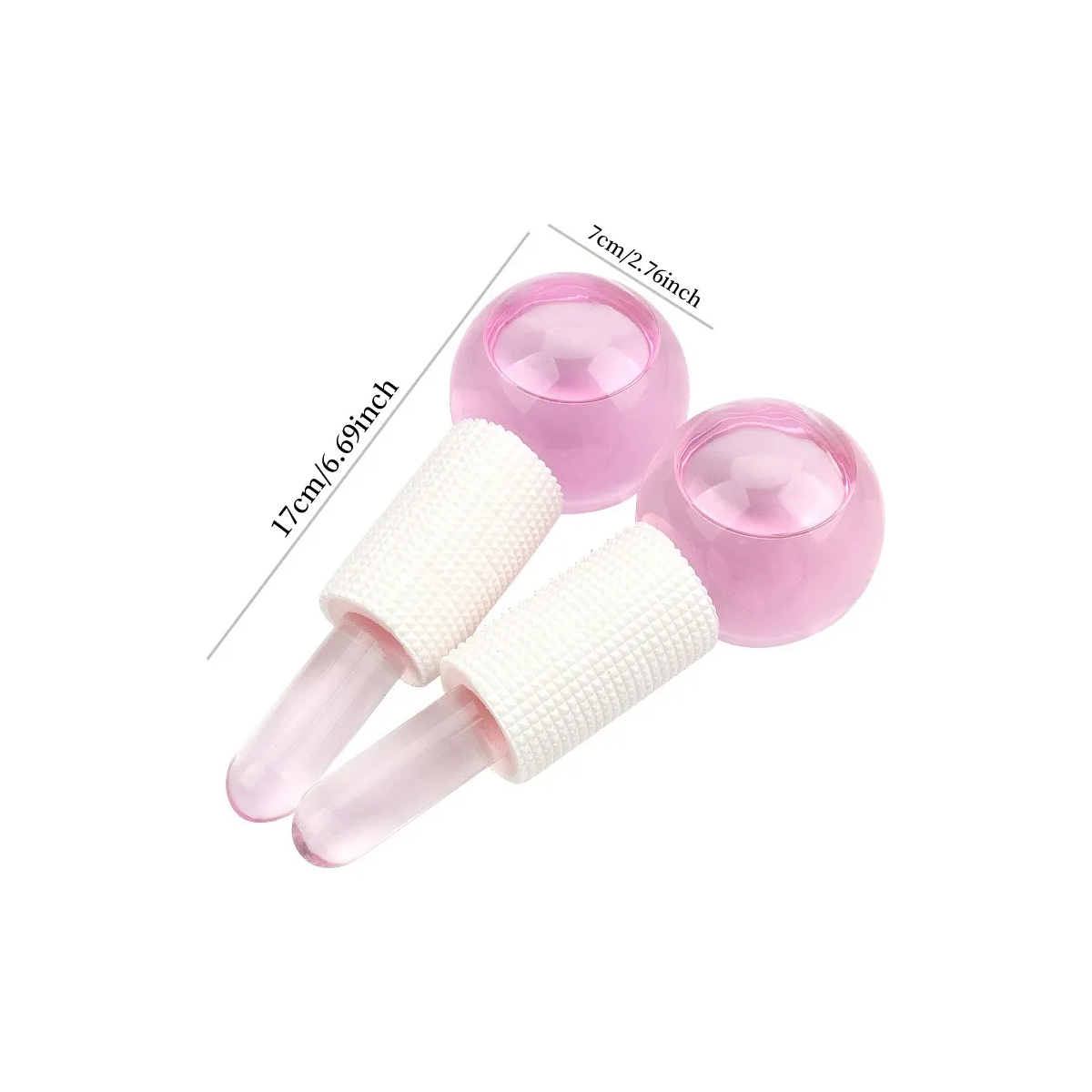 Foto 3 pulgar | Masajeador Facial Bola Rosa 2 Piezas