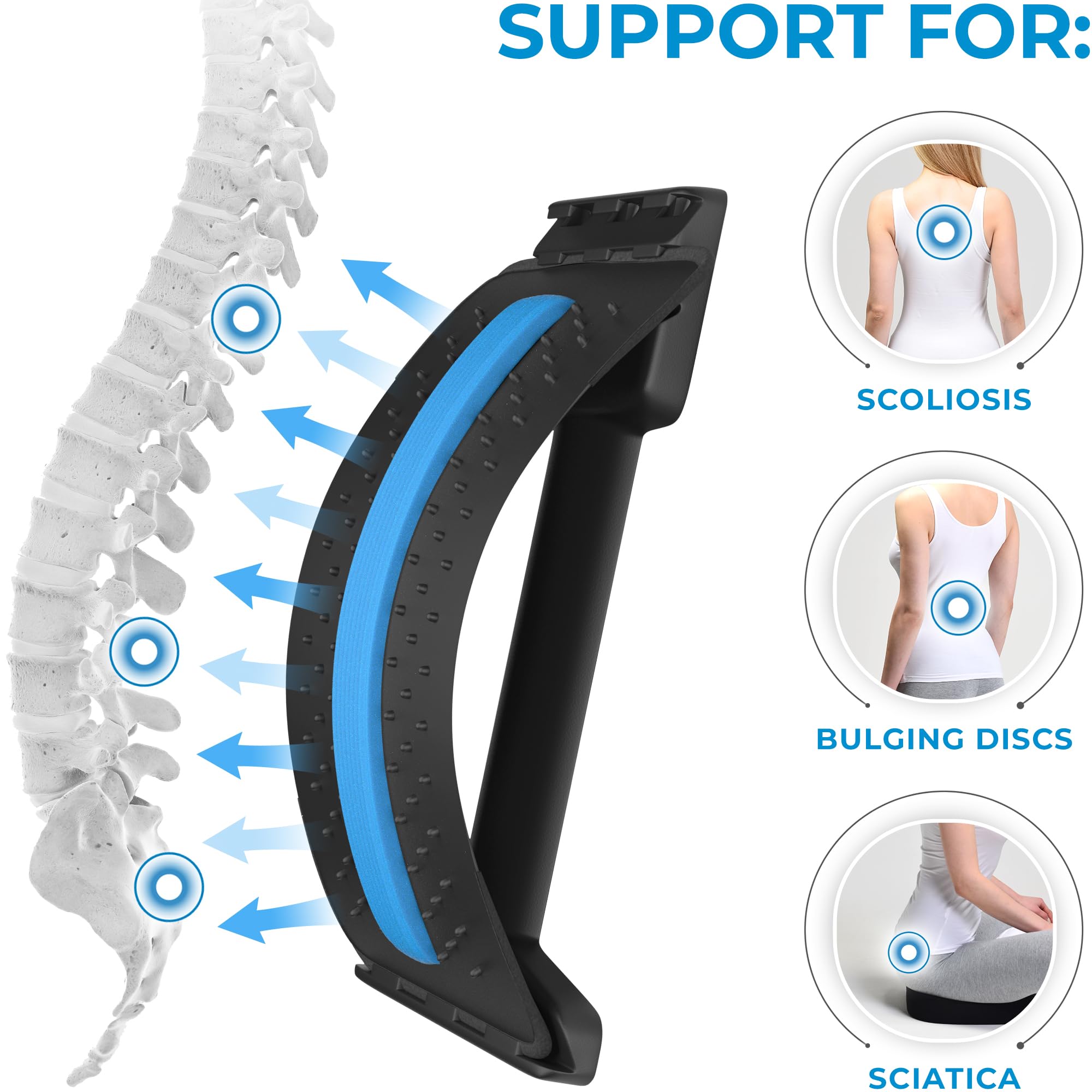 Foto 5 pulgar | Back Stretcher Everlasting Comfort  Soporte Lumbar Ajustable - Venta Internacional.