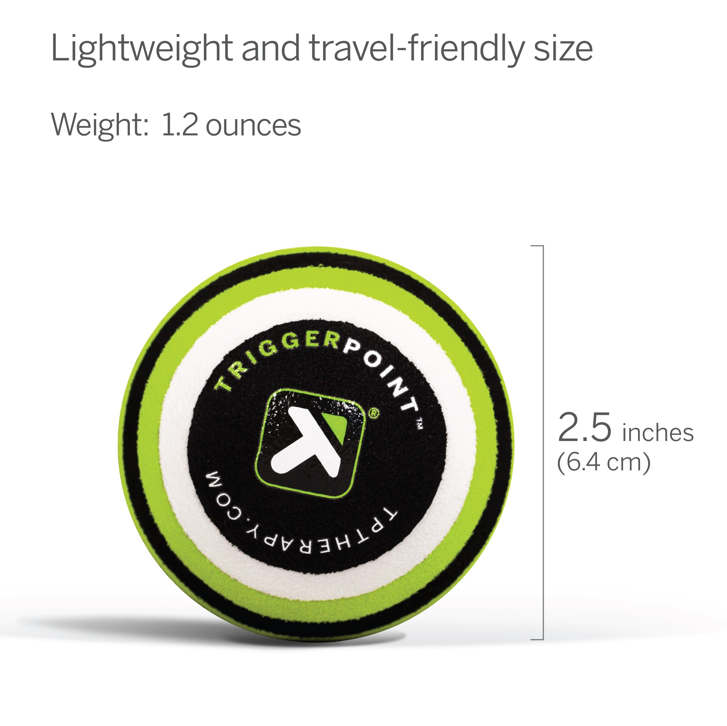 Foto 2 | Balón De Masaje Triggerpoint Mb1 Deep Tissue 5 Cm Verde/blanco/negro - Venta Internacional.