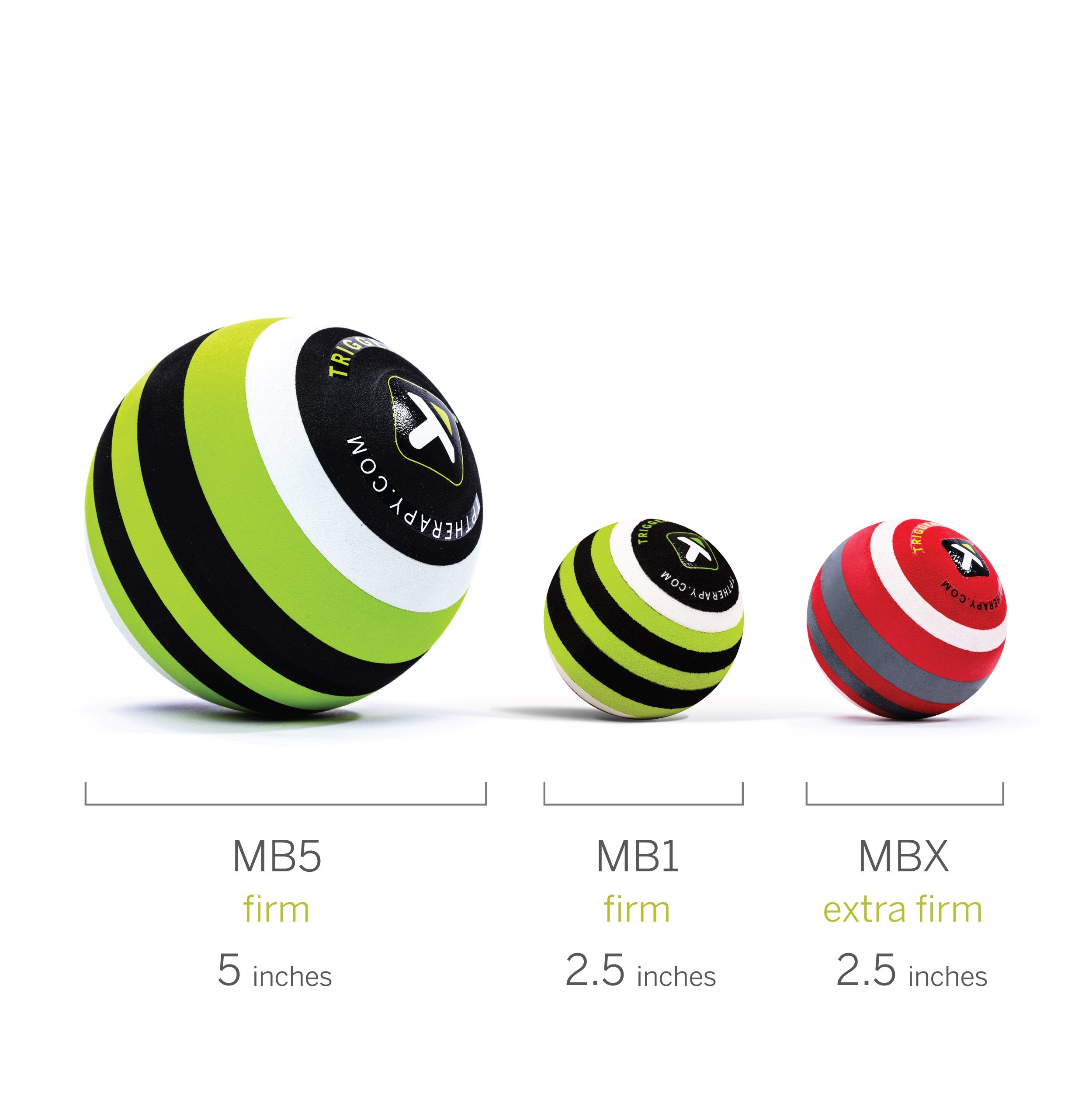 Foto 5 | Balón De Masaje Triggerpoint Mb1 Deep Tissue 5 Cm Verde/blanco/negro - Venta Internacional.