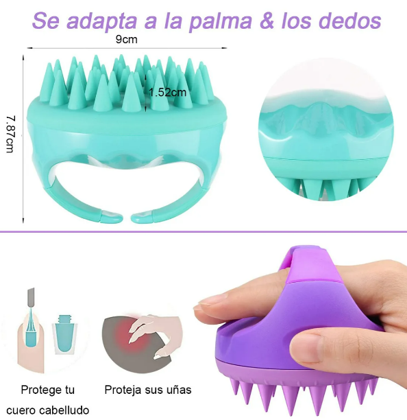 Foto 5 pulgar | Xtellar - Juego De Cepillos Masajeadores De Cuero Cabelludo De Lujo
