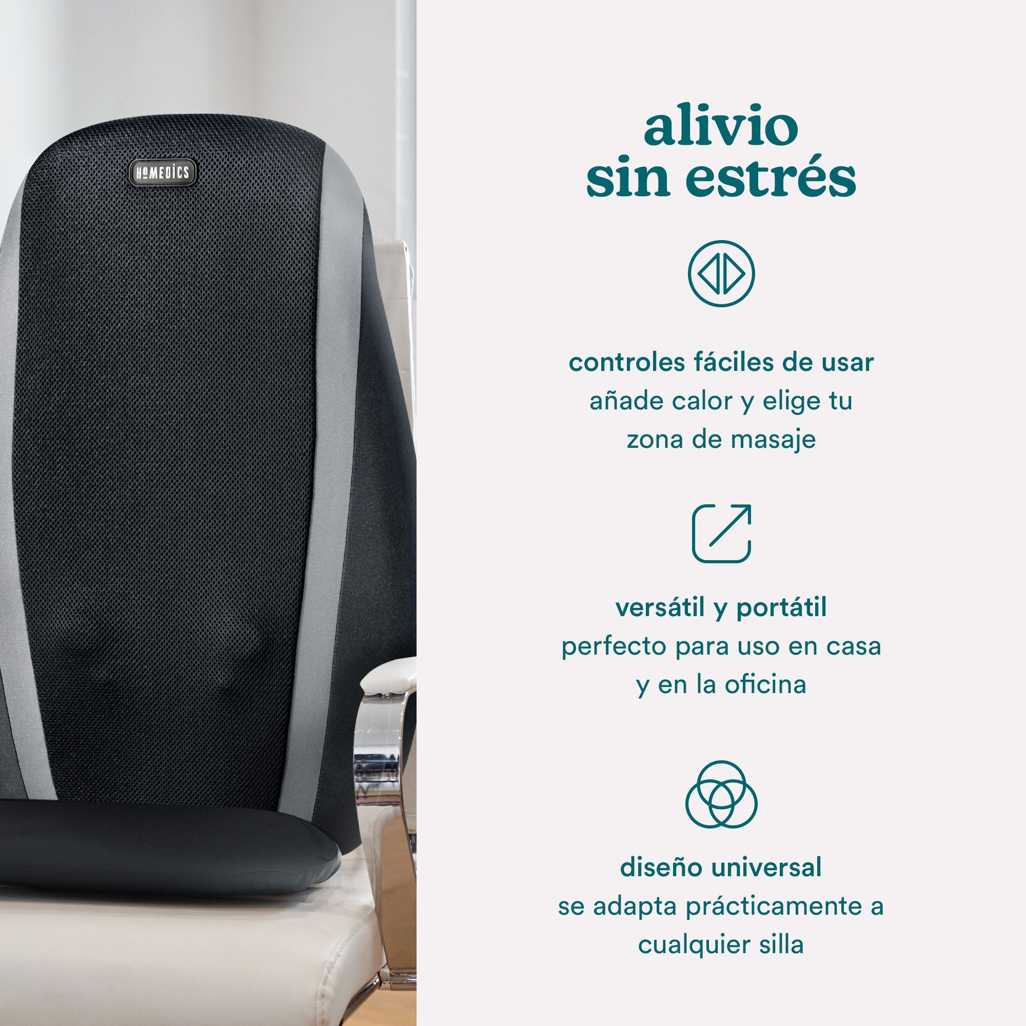 Foto 7 pulgar | Asiento Masajeador Con Vibración Y Calor Shiatsu SBM-115HJ HOMEDICS