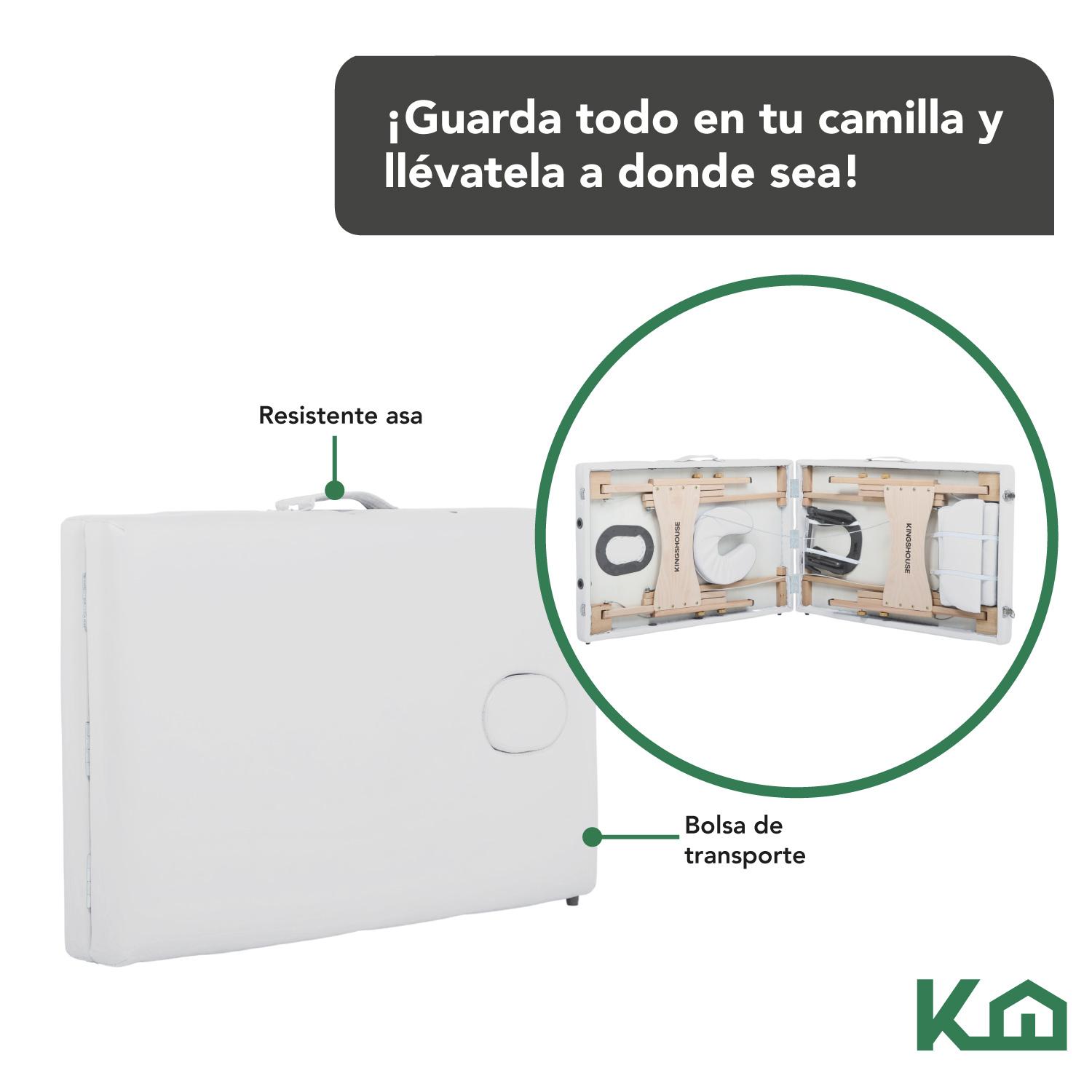 Foto 7 | Cama Portátil para Masaje KingsHouse color Blanco