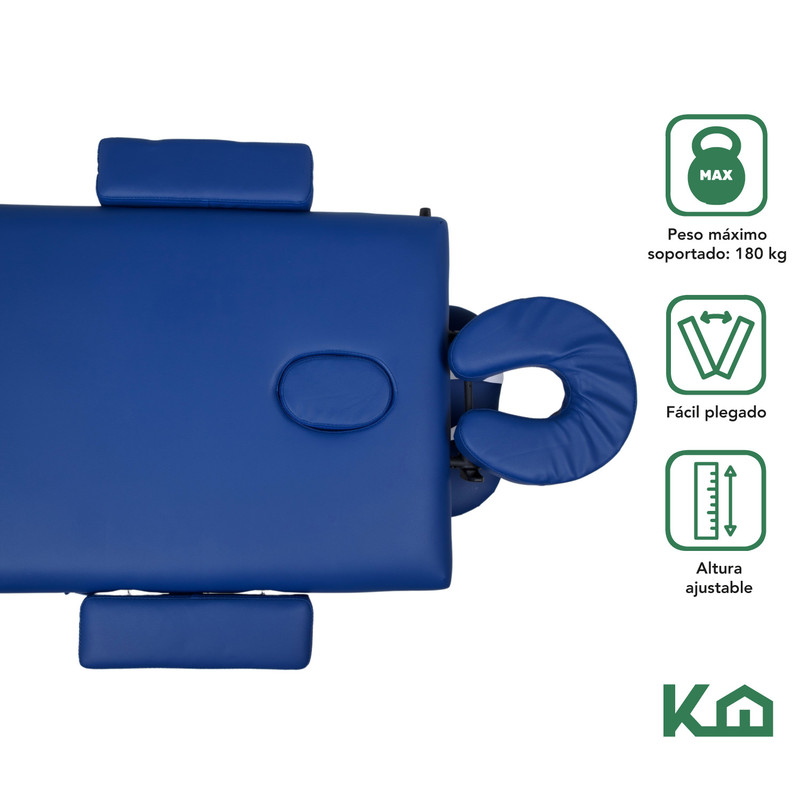 Foto 3 pulgar | Cama Portátil para Masaje KingsHouse color Azul