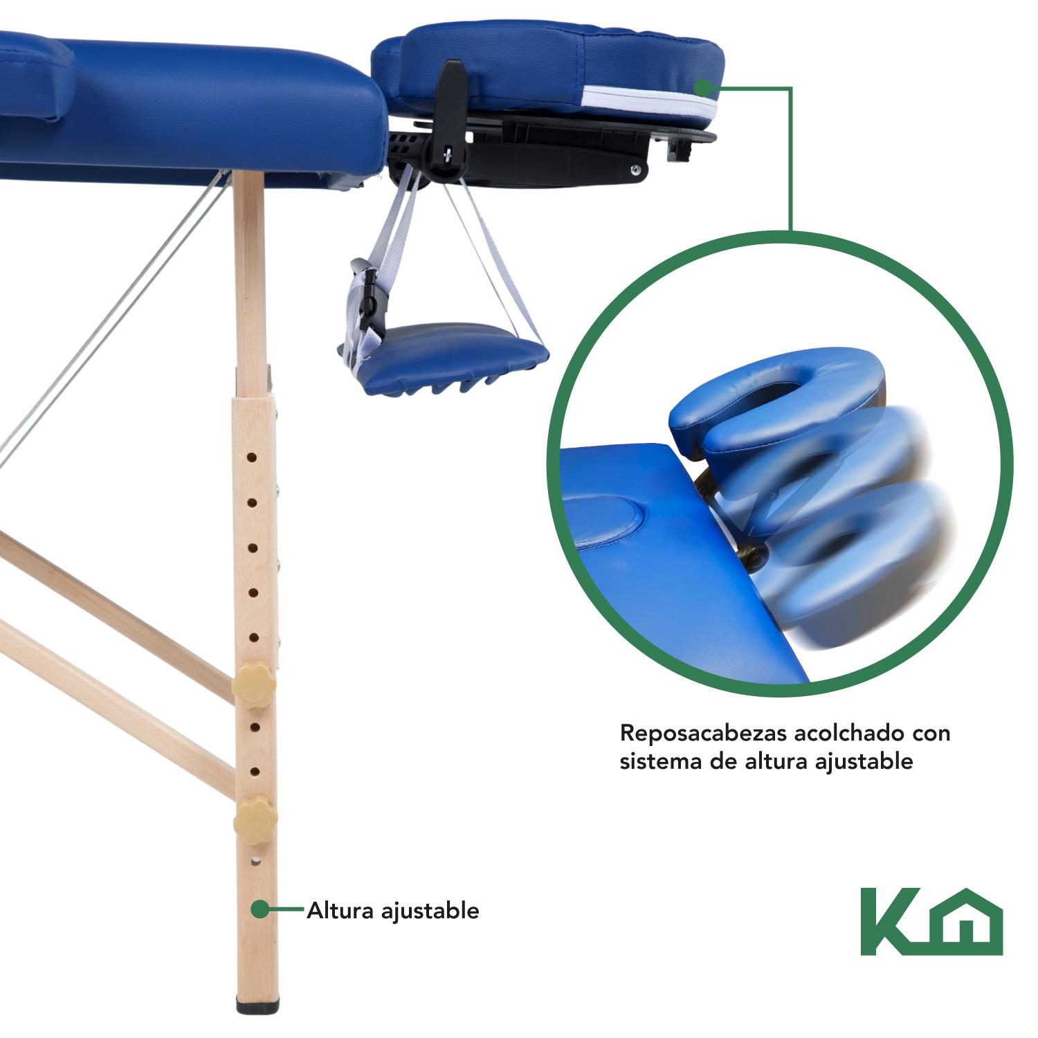 Foto 6 | Cama Portátil para Masaje KingsHouse color Azul