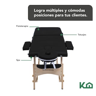 Foto 3 | Camilla Plegable para Masaje 2 Secciones Profesional Spa