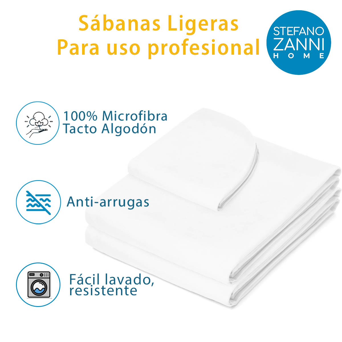 Foto 3 pulgar | Sábanas para Cama de Masaje Stefano Zanni Home Kitspa color Blanco 3 Piezas