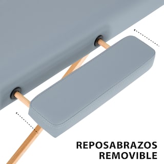 Foto 4 | Cama de Masaje Plegable Onof Milan-04 Cuadrada con Accesorios color Gris