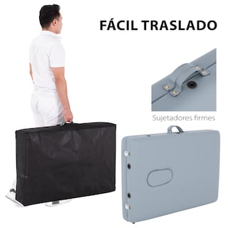 Foto 6 | Cama de Masaje Plegable Onof Milan-04 Cuadrada con Accesorios color Gris