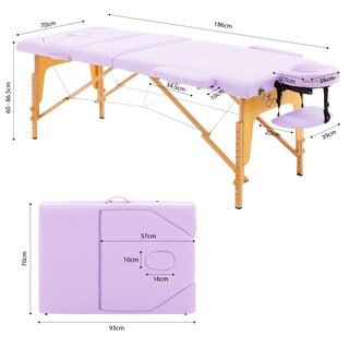 Foto 8 | Cama para Masajes Onof Mb001 Portátil color Lila