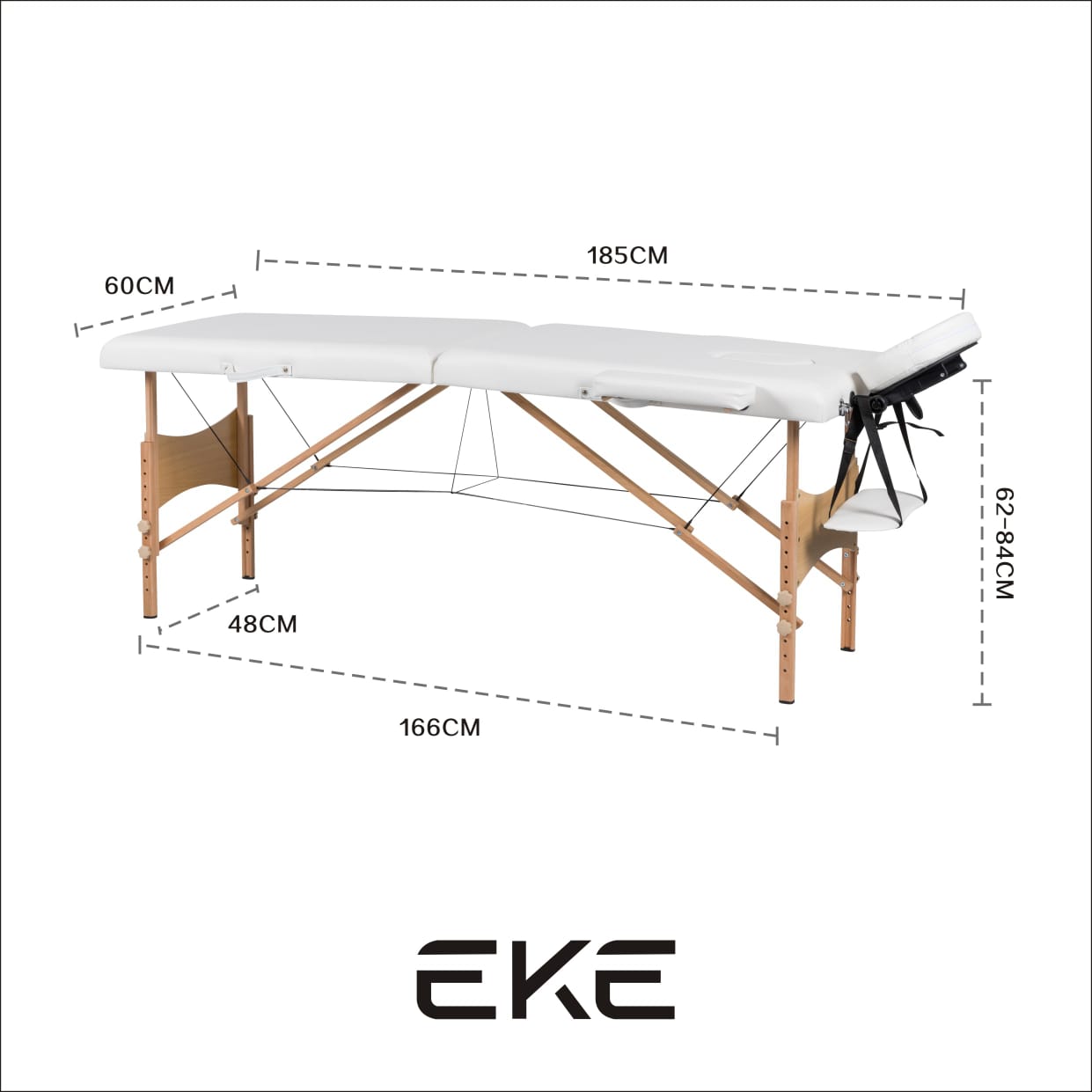 Foto 9 pulgar | Cama Mesa Plegable EKE Life Home C231 Blanco Portátil